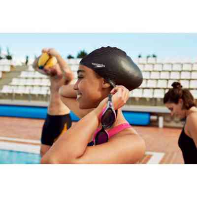 Шапка для плавання Speedo Bubble Active + Cap Au чорний 8-139540001 OSFM (5053744739885) Вінниця