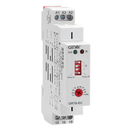 Реле часу програмований таймер GEYA GRT8-EC 0.1с-10днів 220В/24В 10А Київ - фото 2
