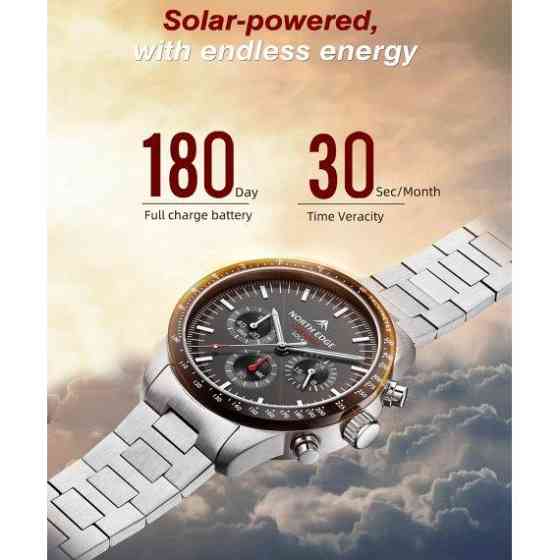 Мужские водостойкие наручные часы North Edge Long Wings 5 Bar Киев