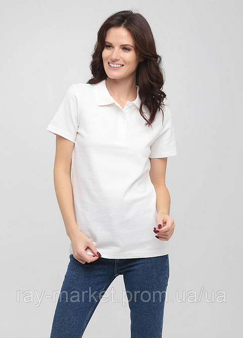 Поло базове Stedman Polo приталене жіноче біле (ST3100-WHI) M Київ - фото 1