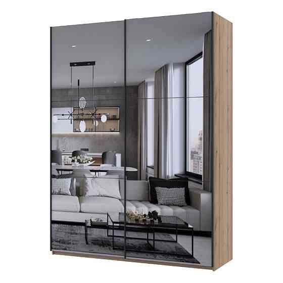 Шафа купе Doros G-Caiser Дуб Евок 2 Зеркала / 3 частини 180х60х240 (DRS-011575) Дніпро