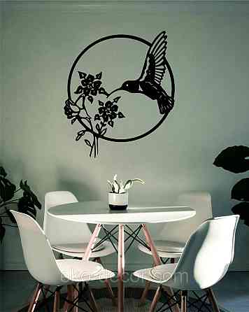 Декоративне настінне 3D Панно «Колибри» Декор на стіну з об'ємом Київ