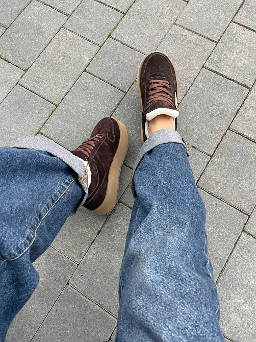 PLPS Угги жіночі PLPS 5802 хакі (зима, замша натуральна) (5664) 38 Коломыя - изображение 2