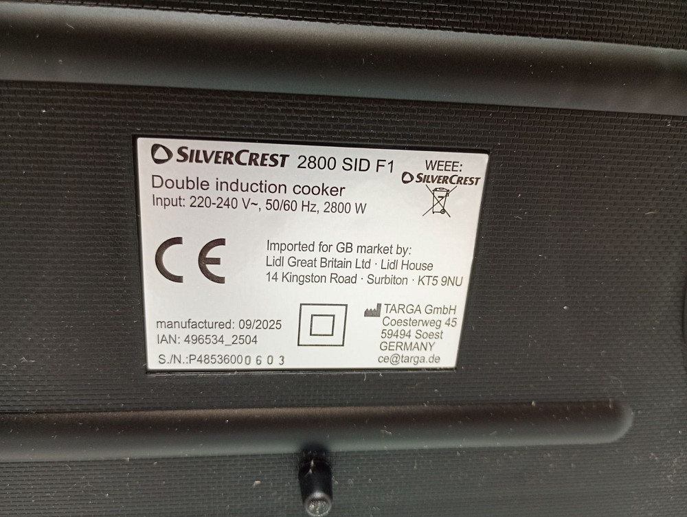 Індукційна плита Silver Crest 2800 SID F1 (А клас - товар з вітрини) Луцьк - фото 5