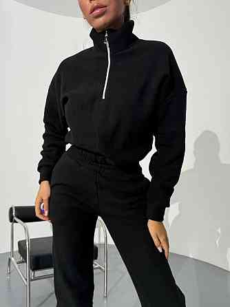 Женский теплый прогулочный костюм двойка: кофта и брюки двусторонний флис Одесса