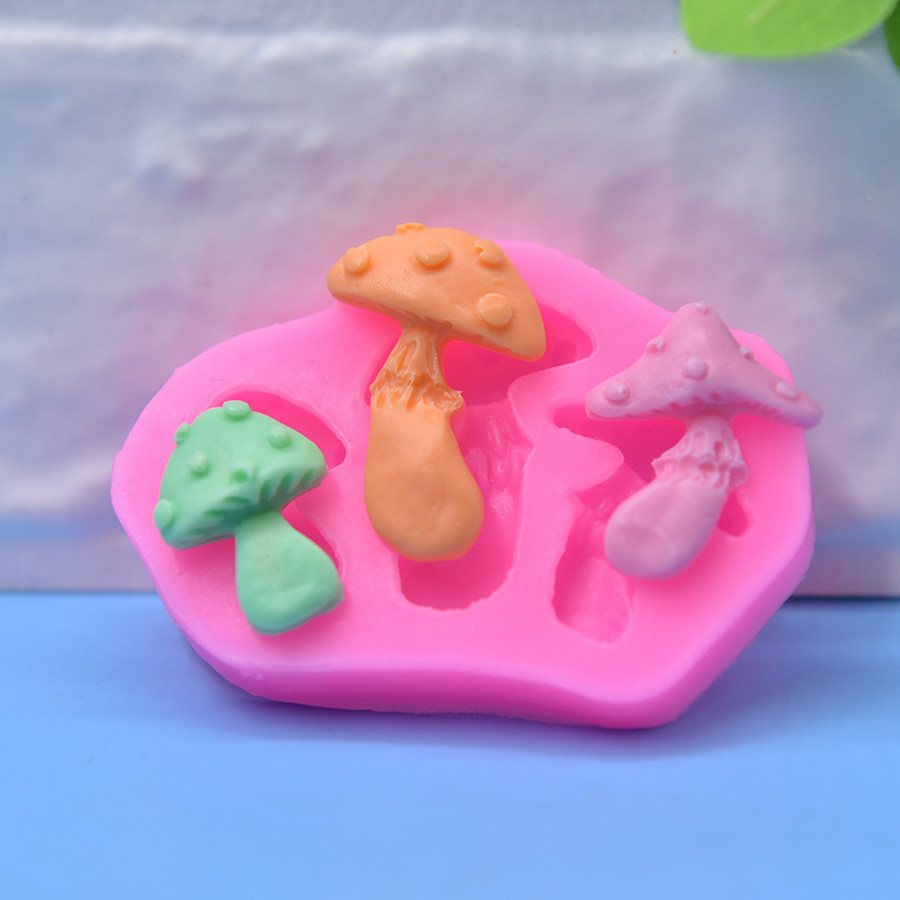 Молд кондитерский Грибы 55 на 82 мм розовый Киев - изображение 7