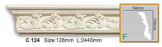Карниз полиуретановый с орнаментом Gaudi Decor C 124 Flexi Днепр