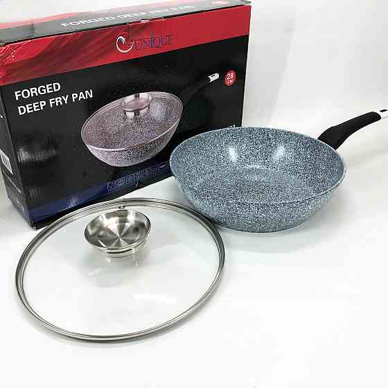 Алюмінієві сковорідки з антипригарним покриттям UNIQUE UN-5172 28 см, Сковорода для варіння TP-18 Івано-Франківськ