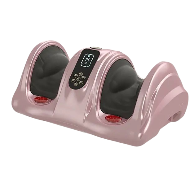 Массажер для ног (роликовый, компрессионный массаж, вибрация, прогрев) Benbo АМ-04 Розовый Винница - изображение 2