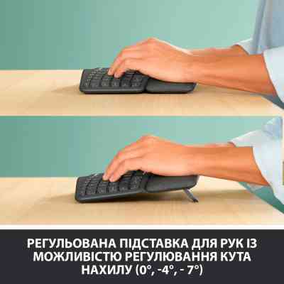Клавіатура Logitech ERGO K860 Bluetooth/Wireless UA Black (920-010108) Вінниця