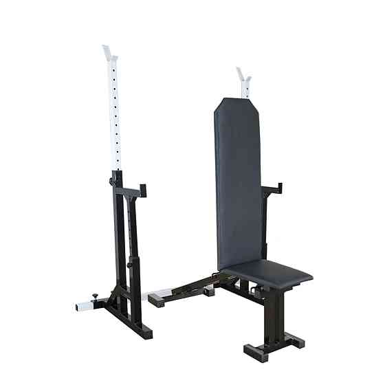 Лавка з від'ємним кутом 40 на 40 мм + Стійки зі страховкою 50 на 50 мм Київ