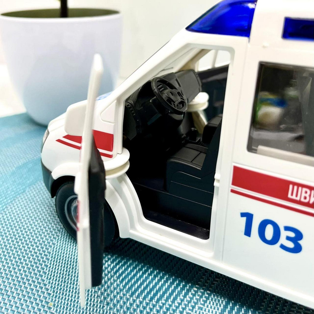 Машина Швидка допомога АвтоЕксперт відчиняються двері звук пісні інерція Біла (89091) Чернігів - фото 5