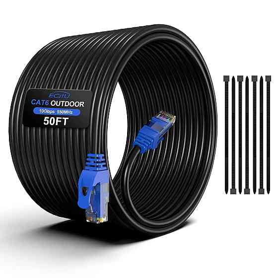 Зовнішній мережевий кабель MutecPower RJ45 - RJ45 CAT 6 15м Луцьк