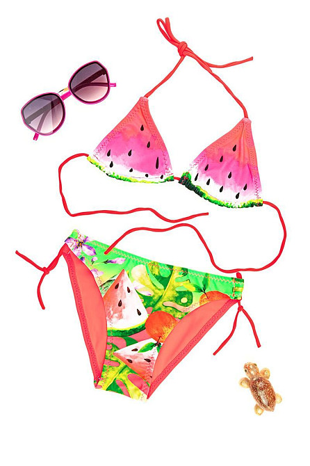 Купальник детский для девочки раздельный арбузик, коралловый Крохатушка одяг Киев - изображение 1
