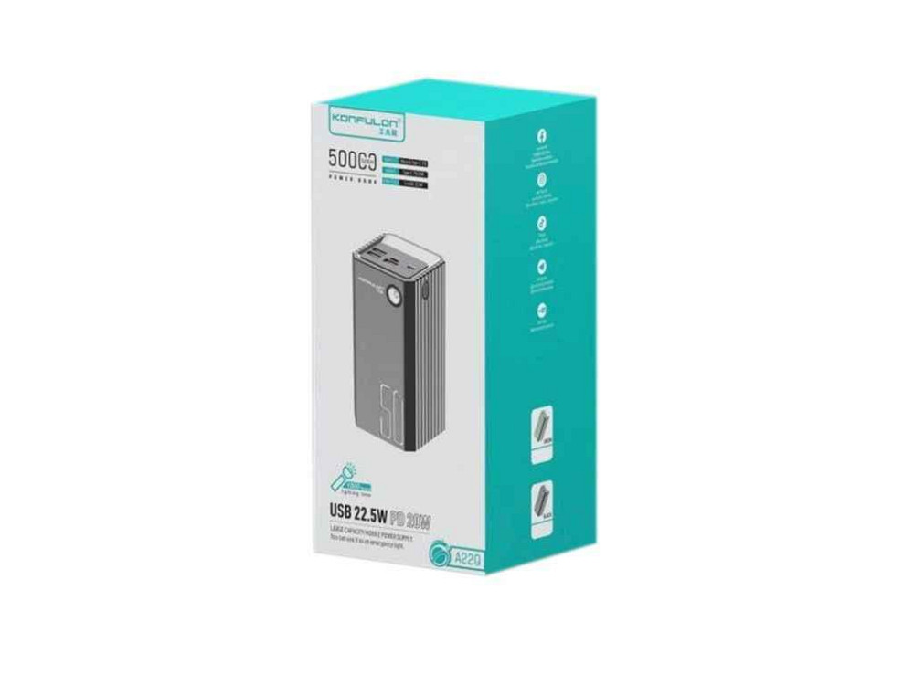 Power Bank 50000mAh A22Q 17705 ТМ Konfulon Київ - фото 1