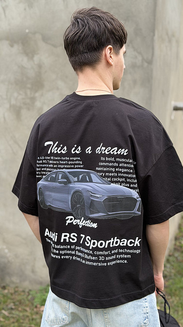 Футболка Audi RS7 Sportback «This is a dream» з принтом авто Чернівці - фото 3