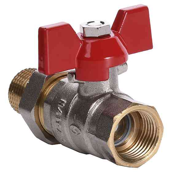 Кран кульовий прямий з американкою SOLOMON 1/2″ ПОСИЛЕНИЙ 1042 Киев