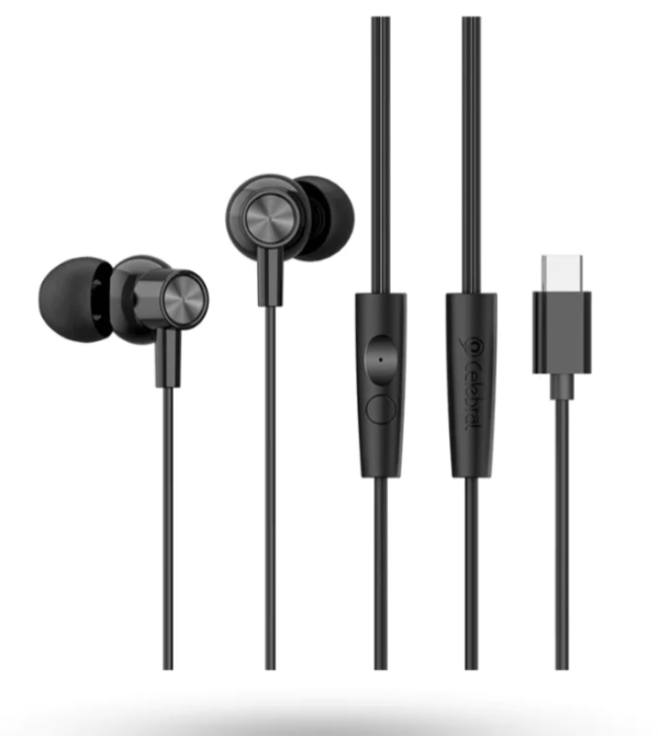 Вакуумні навушники-гарнітура Celebrat G38 Type-C Дніпро - фото 1