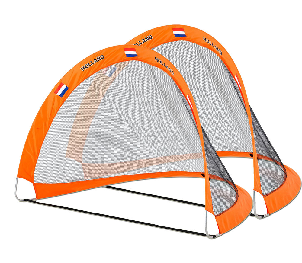 Футбольні ворота Exit Flex 120 х 80 см 2 шт помаранчеві Київ - фото 1