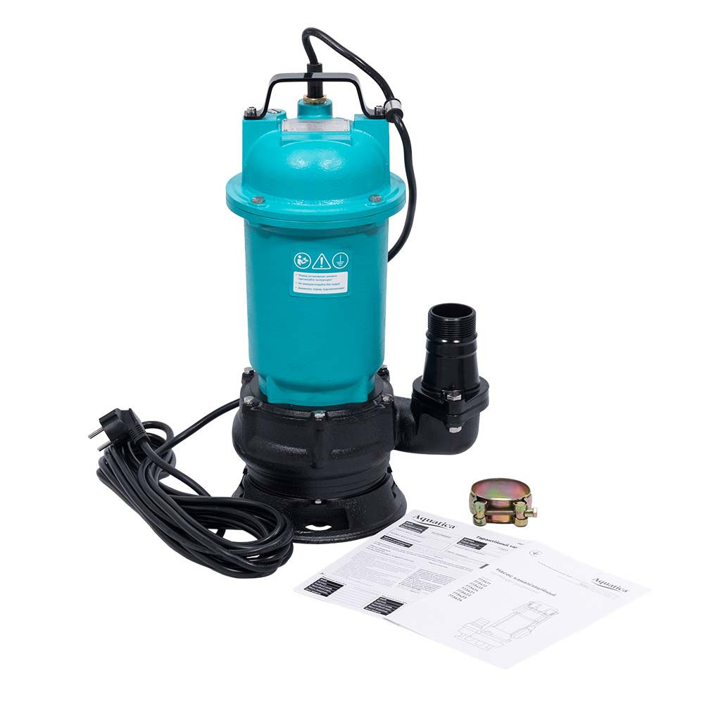 Насос каналізаційний 1.1 кВт Hmax 18 м Qmax 350 л/хв AQUATICA (773413) Київ - фото 1
