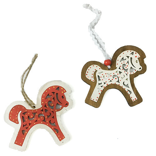 Іграшка на ялинку Конячка 2 шт Київ - фото 1