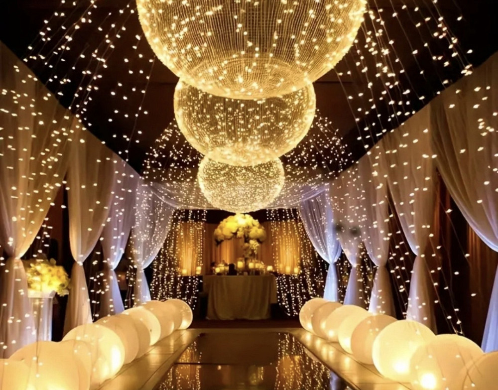 Гірлянда Роса 20 м 200 led з usb Теплий білий Сміла - фото 8