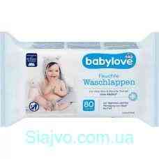 Вологі серветки для вмивання babylove, 80 St (Німеччина) babylove Waschlappen feucht, 80 St Львів
