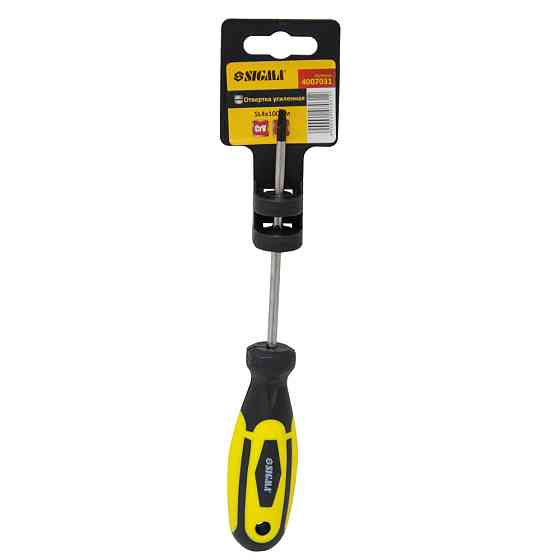 Sigma Отвертка усиленная шлицевая SL4×100мм CrV SIGMA (4007031) Київ