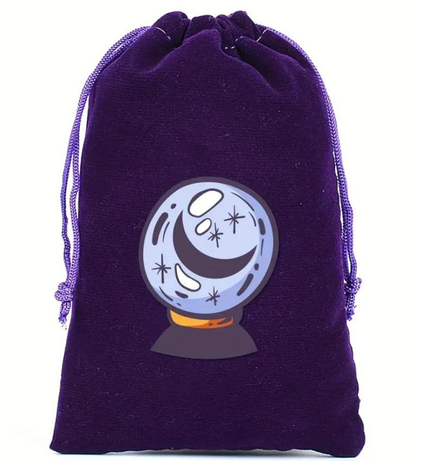 Фиолетовый бархатный мешочек для карт Таро или рун (13×18 см) – 8 вариантов дизайна Киев - изображение 8