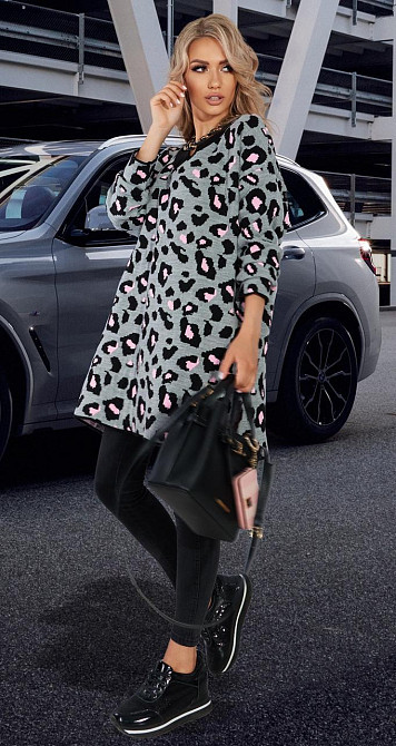 Свитер с принтом леопард (42-48) Киев - изображение 3