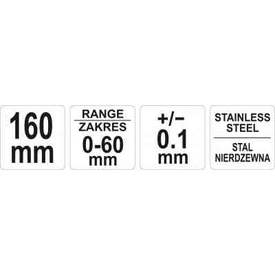 Штангенциркуль Yato YT-72090 Винница