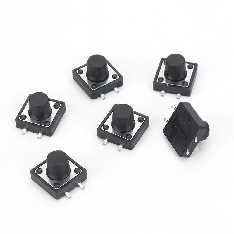 Кнопка тактовая 12x12 мм, 100 шт, радиодетали Киев - изображение 1