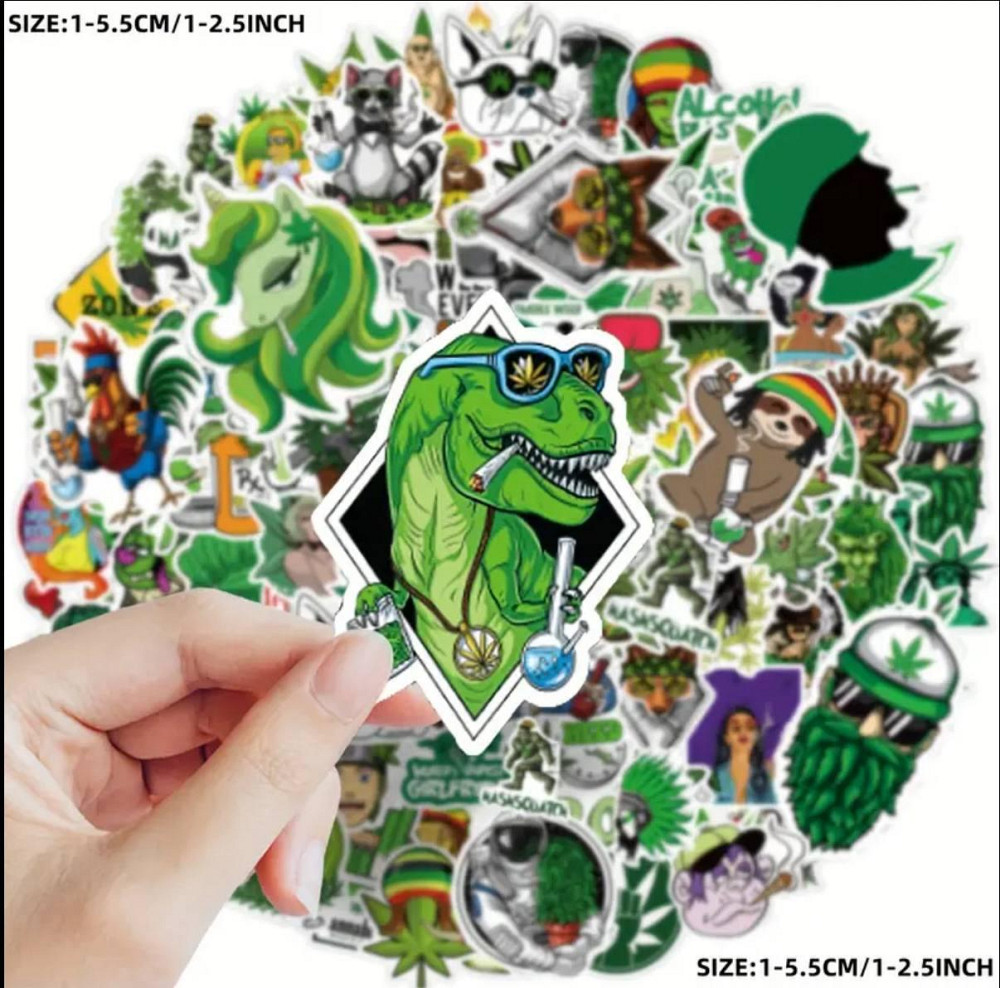 Набор виниловых стикеров 50 шт – графические наклейки для декора Киев - изображение 3