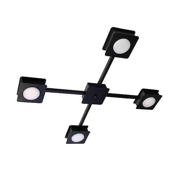 Люстра потолочная MSK Electric Space на четыре плафона под лампы GX53 черная NL 12040-4 BK Одесса