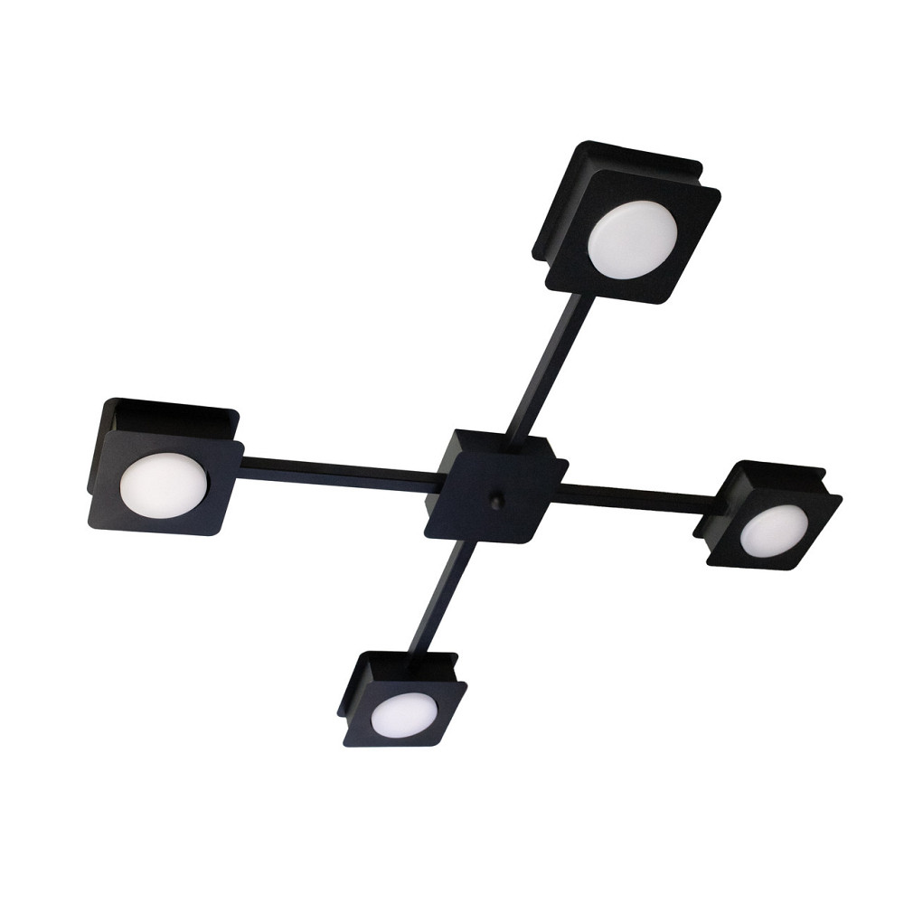 Люстра потолочная MSK Electric Space на четыре плафона под лампы GX53 черная NL 12040-4 BK Одесса - изображение 2