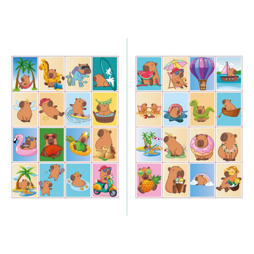 Дитяча розмальовка зі стікерами "Капібара на канікулах" CB21, 16 сторінок Вінниця - фото 3