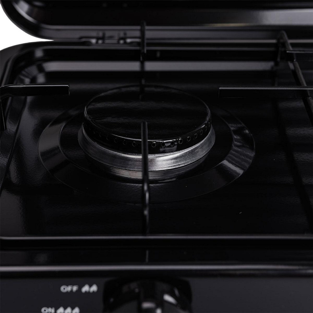 Настольная газовая плита на 2 конфорки 4.4 кВт мини газовая плита для баллонного газа Черная Sokany SK-6002 Киев - изображение 7