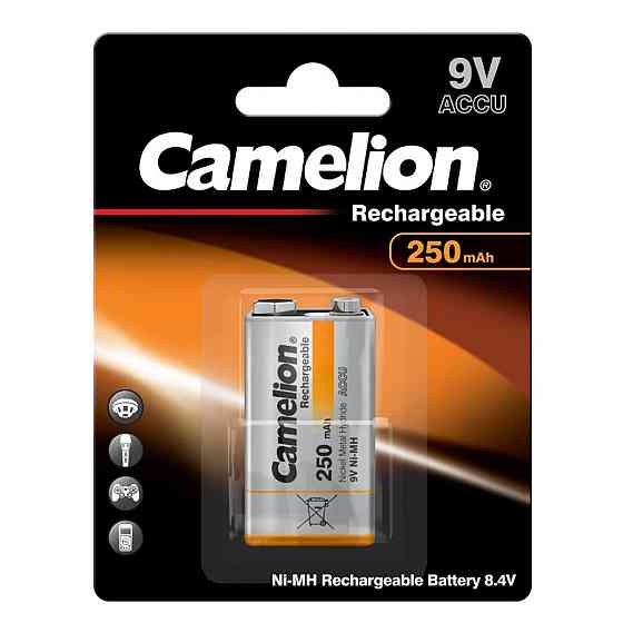 Акумулятор CAMELION Ni-MH 9V Block 250mA BP1 1шт (C-17025122) (4260033151810) Киев