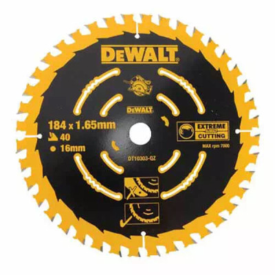 Диск пильный DeWALT EXTREME , 184 х 16 мм, 40 z, ATB, 18 град, универсальное применение (DT10303) Винница - изображение 1