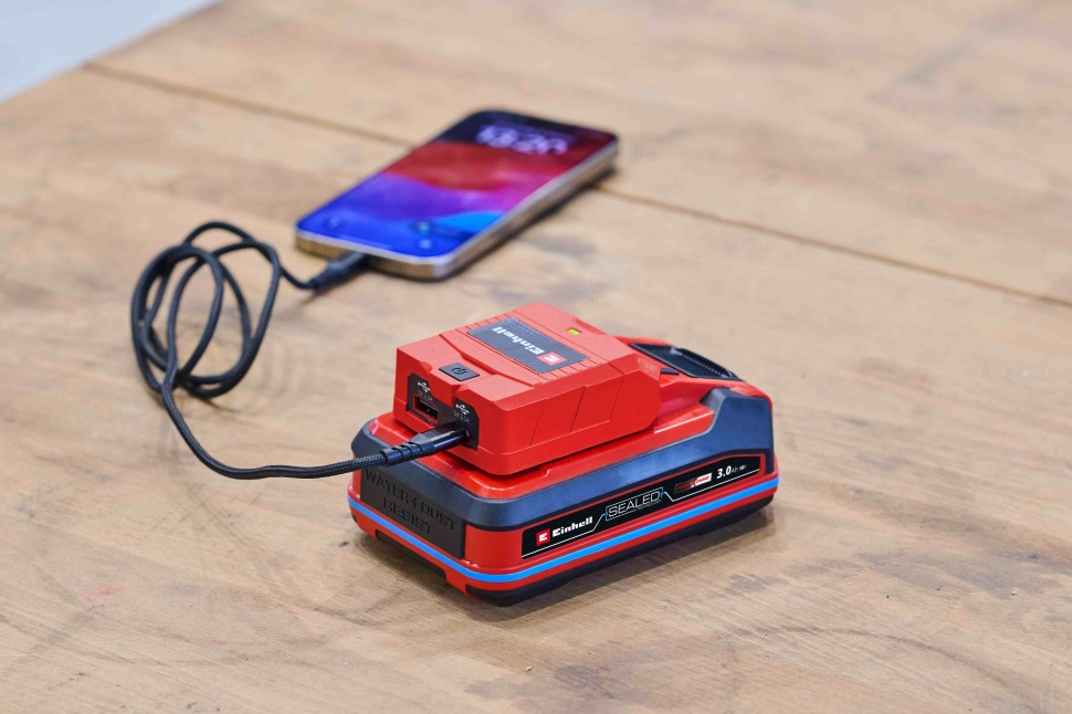 Акумуляторний адаптер для зарядки USB-пристроїв Einhell TC-CP 18 Li USB A/C-Solo (4514148) Київ - фото 8