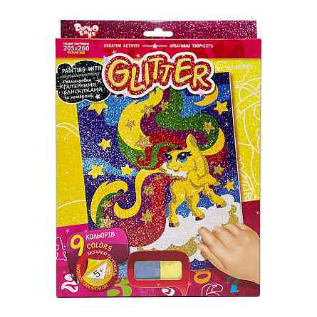 Розмальовка глітерними блискітками за номерами "Поні" РГН-02-01 міні 20,5х26 см Вінниця