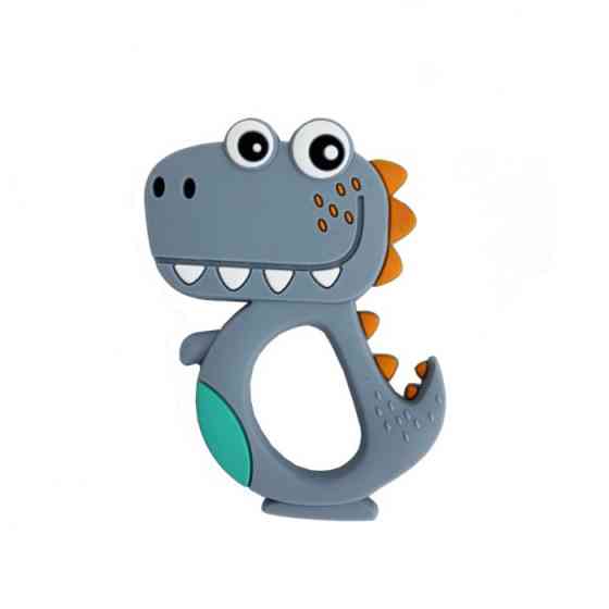 Силіконовий прорізувач "Діно" MGZ-0415(Grey) Вінниця