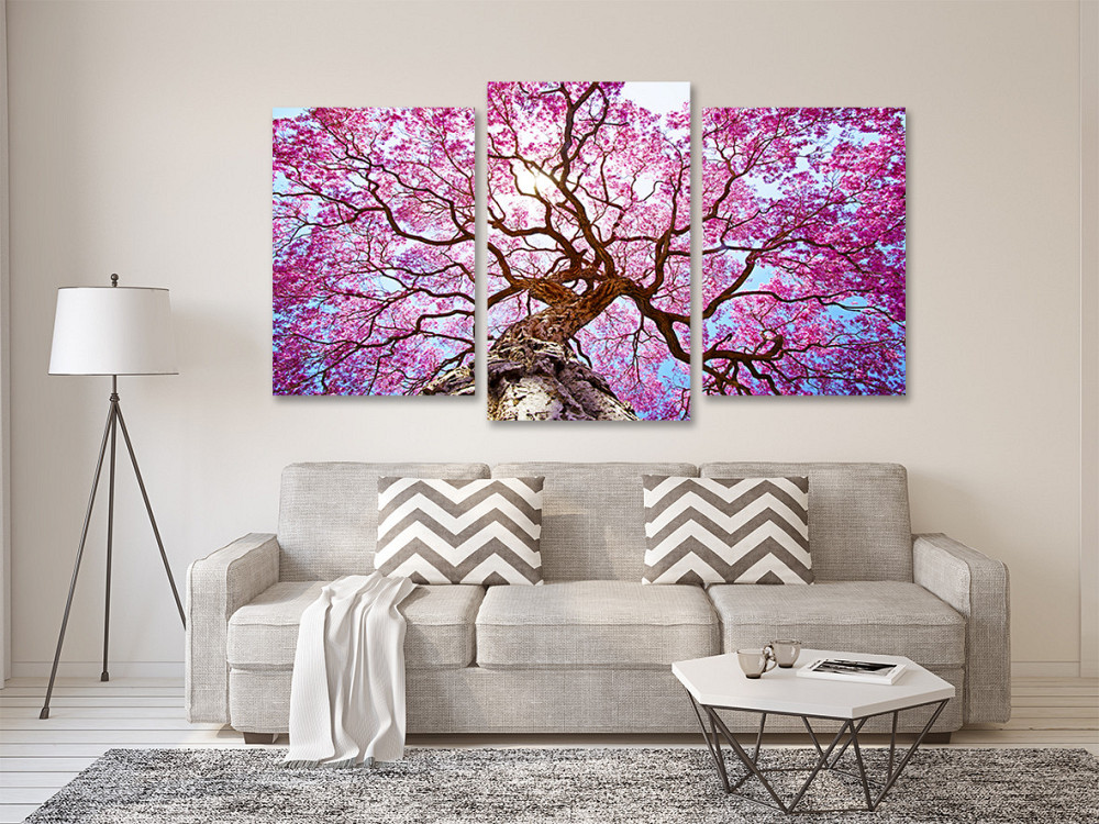 Модульна картина у вітальню/ спальню Дерево Сакура Art-521_3 Київ - фото 2
