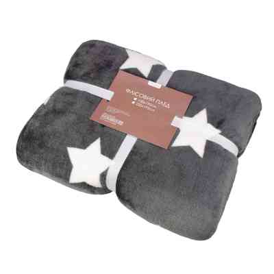 Плед Home Line флісовий Фланель сірий, 220х195см (164497) Вінниця