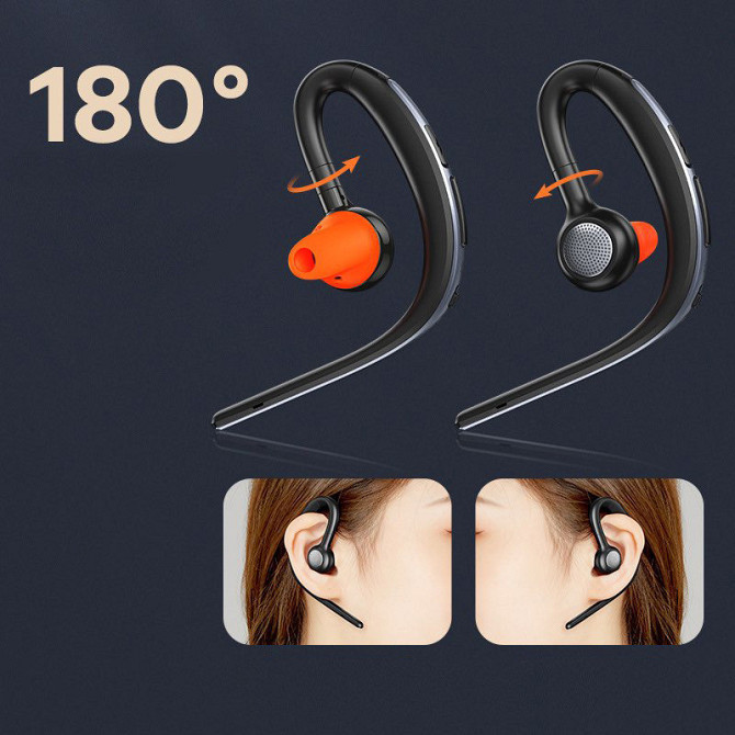 Bluetooth гарнітура Remax RB-T39 black Вінниця - фото 4
