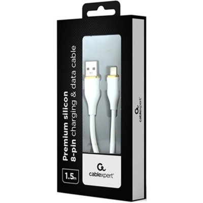 Дата кабель USB 2.0 AM to Lightning 1.5m 2.1A Cablexpert (CC-USB2S-AM8PM-1.5M-W) Вінниця - фото 2