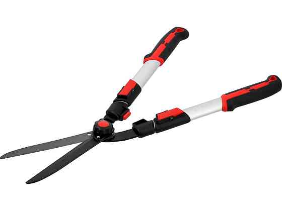 Ножиці по живоплоту з прямим лезами і телеск алюмін руч YATO стебел Ø≤ 6мм, l= 66-83см, леза l= 22см Одеса