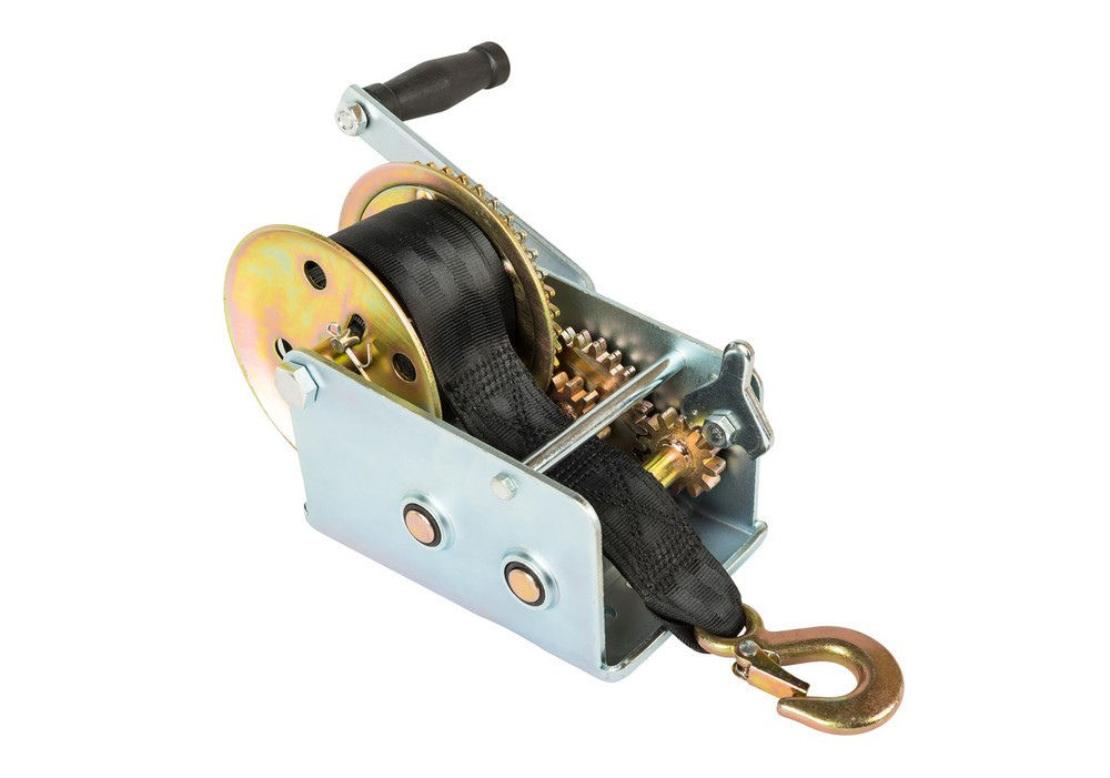 MASTERTOOL Лебідка барабанна MASTERTOOL 907 кг ремінь 8 м 86-8290 Коломия - фото 3