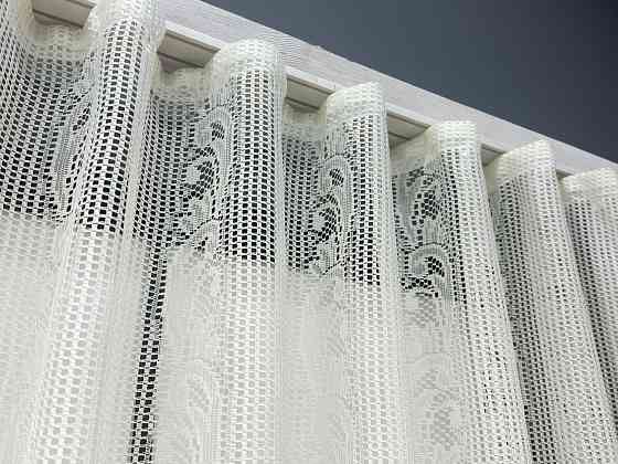Кухонная арка № 000к сетка С тесьмой молочный 300х170 см (51-080) Киев