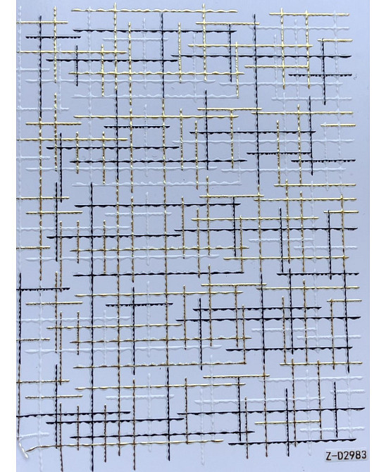 Металізовані гнучкі стрічки 3 D рігожка на липкій основі- золото Київ - фото 3